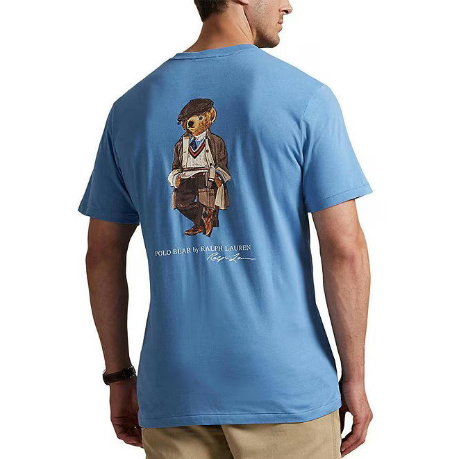 POLO RALPH LAUREN BLUE RL TEE by RALPH LAUREN