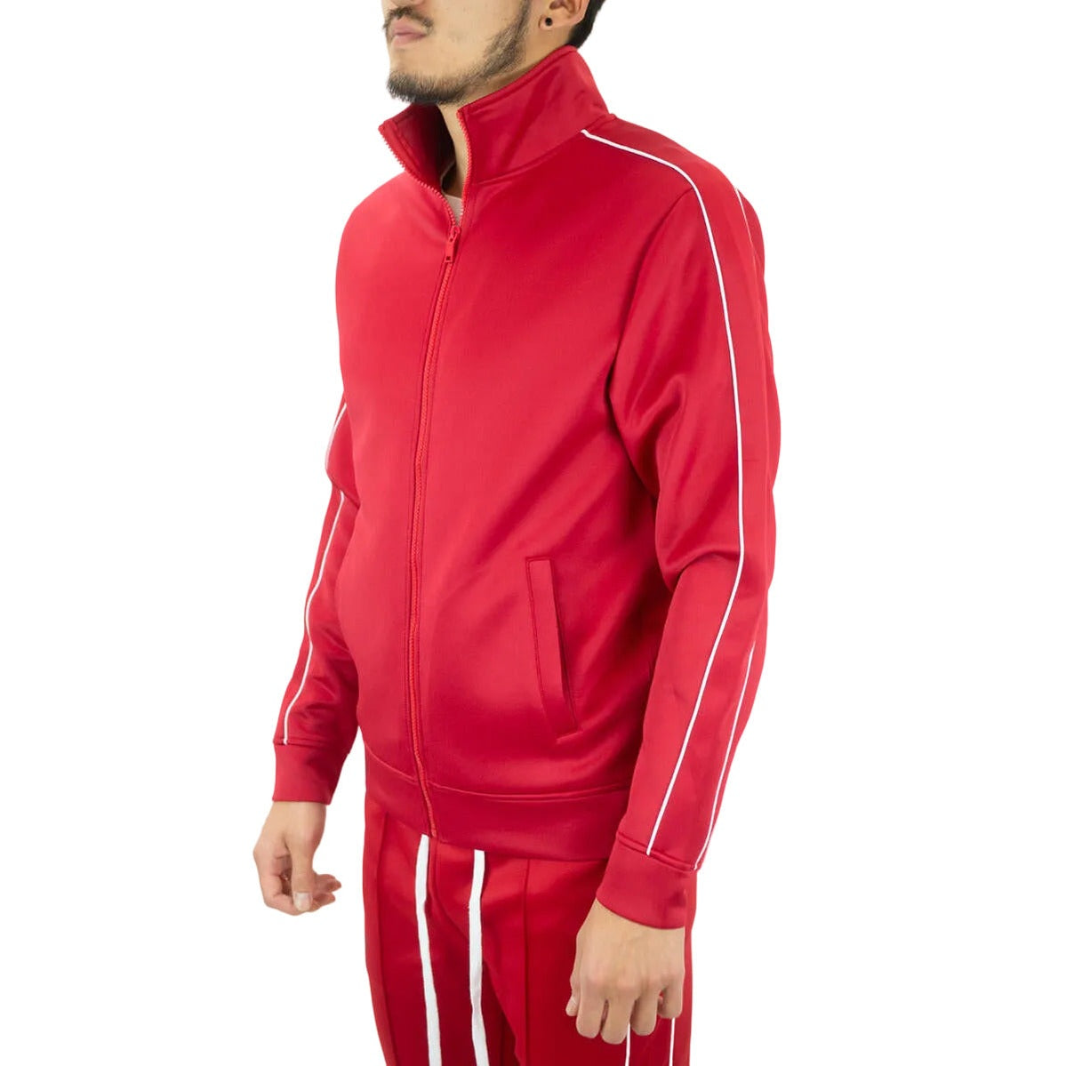 REBEL MINDS BT PIPING TRACK JACKET by Rebel Minds