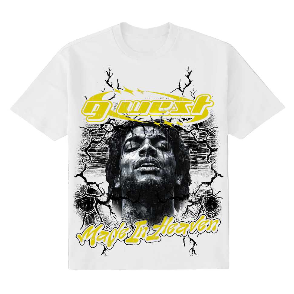 G WEST MADE IN HEAVEN TEE WHITE by G-WEST