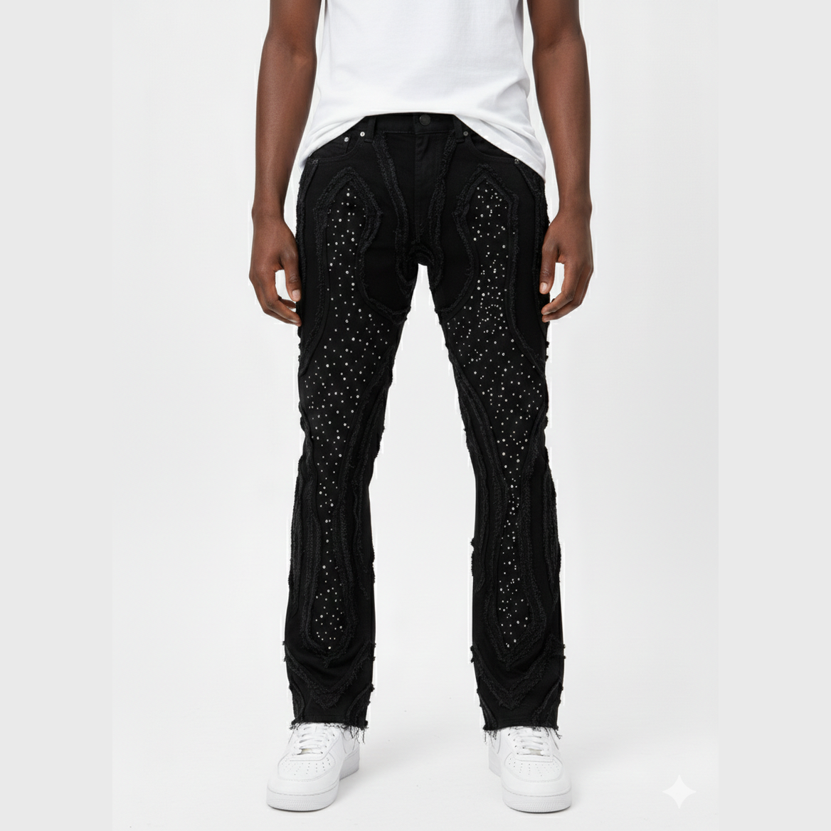 BLACK LIGHT BIG AND TALL MEN'S STUDS FLARE FIT by Black Light
