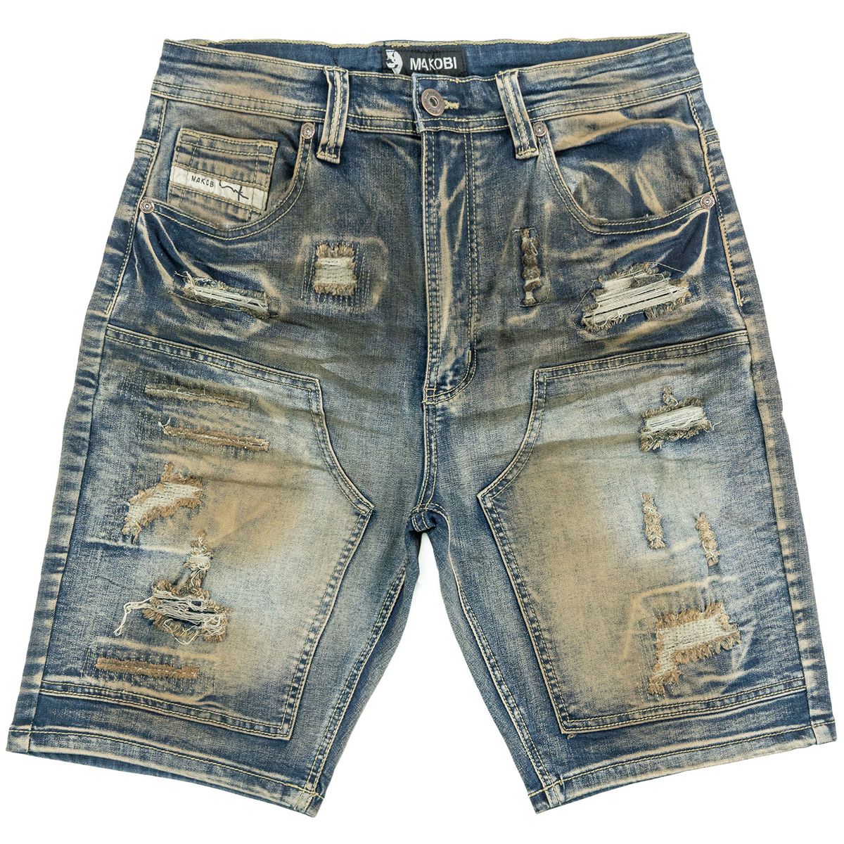 MAKOBI PREGO DENIM SHORTS by Makobi