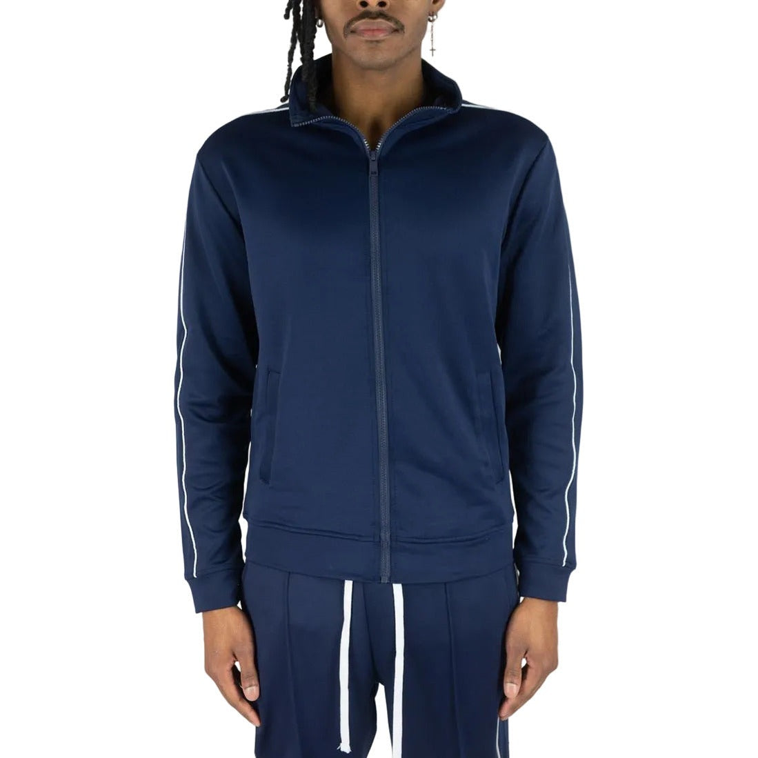 REBEL MINDS BT PIPING TRACK JACKET by Rebel Minds
