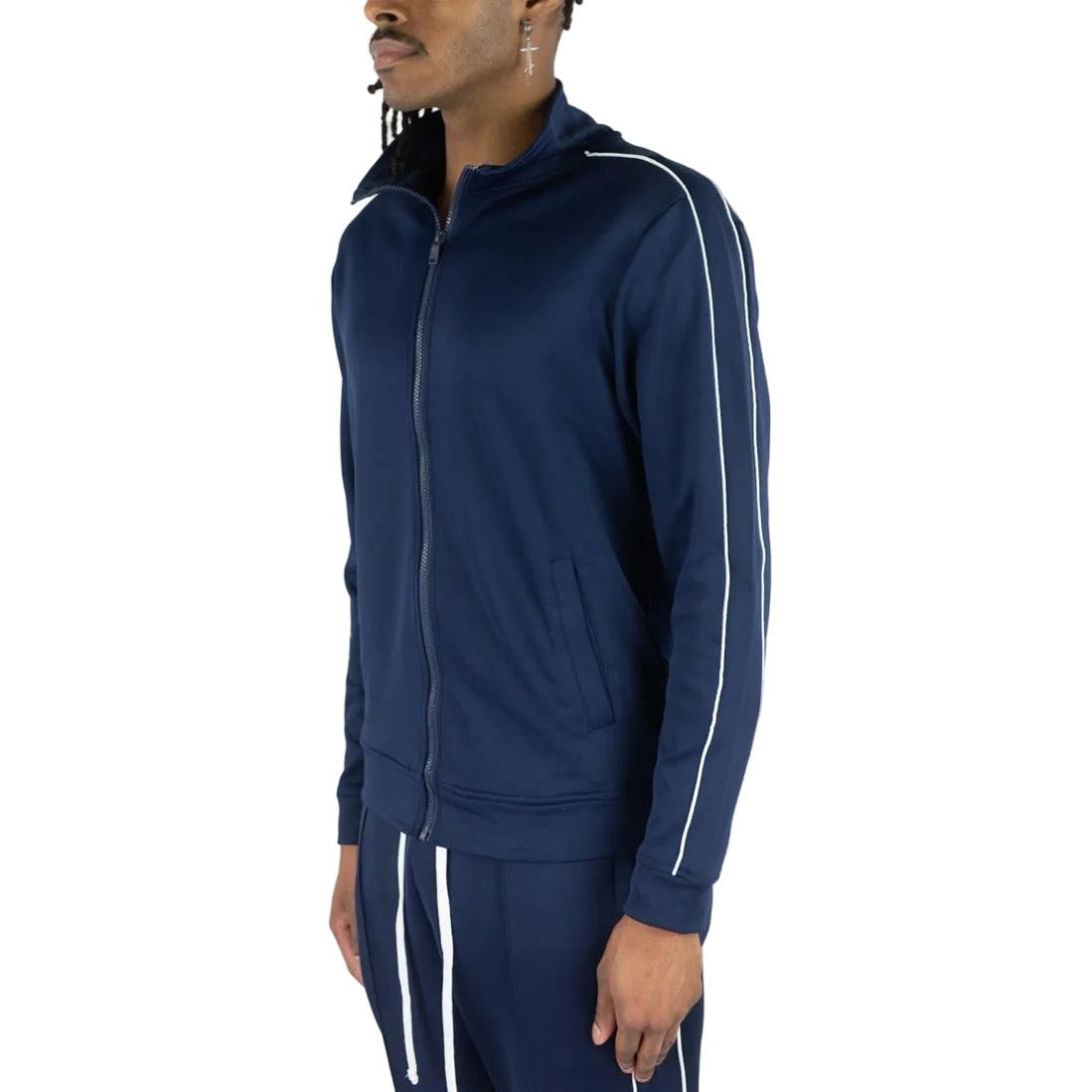 REBEL MINDS BT PIPING TRACK JACKET by Rebel Minds