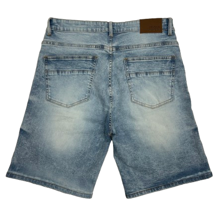 RIP AND REPAIR DENIM SHORTS by Black Light