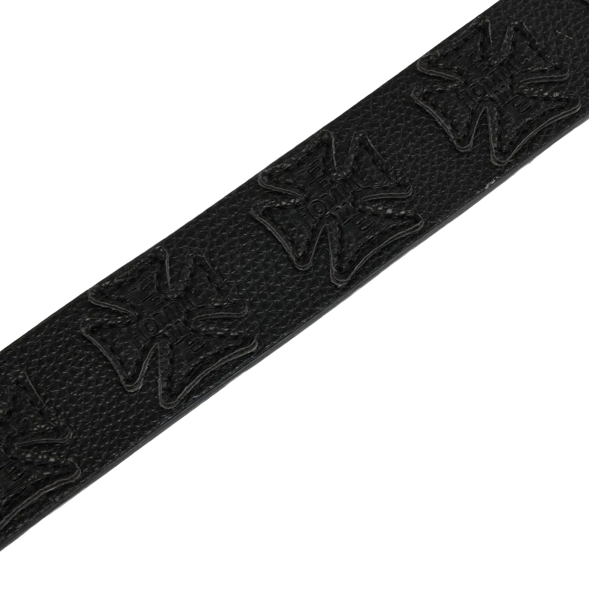 HOMME FEMME IRON CREST CROSS PATCH BELT by HOMME FEMME