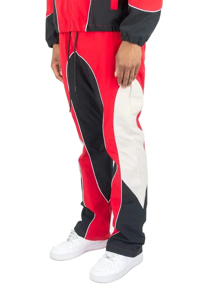 REBEL MINDS NYLON COLORBLOCK PANTS by Rebel Minds