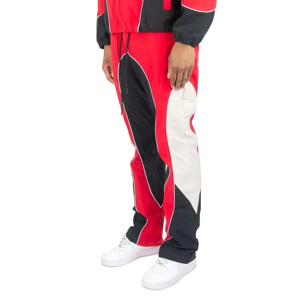 REBEL MINDS NYLON COLORBLOCK PANTS by Rebel Minds