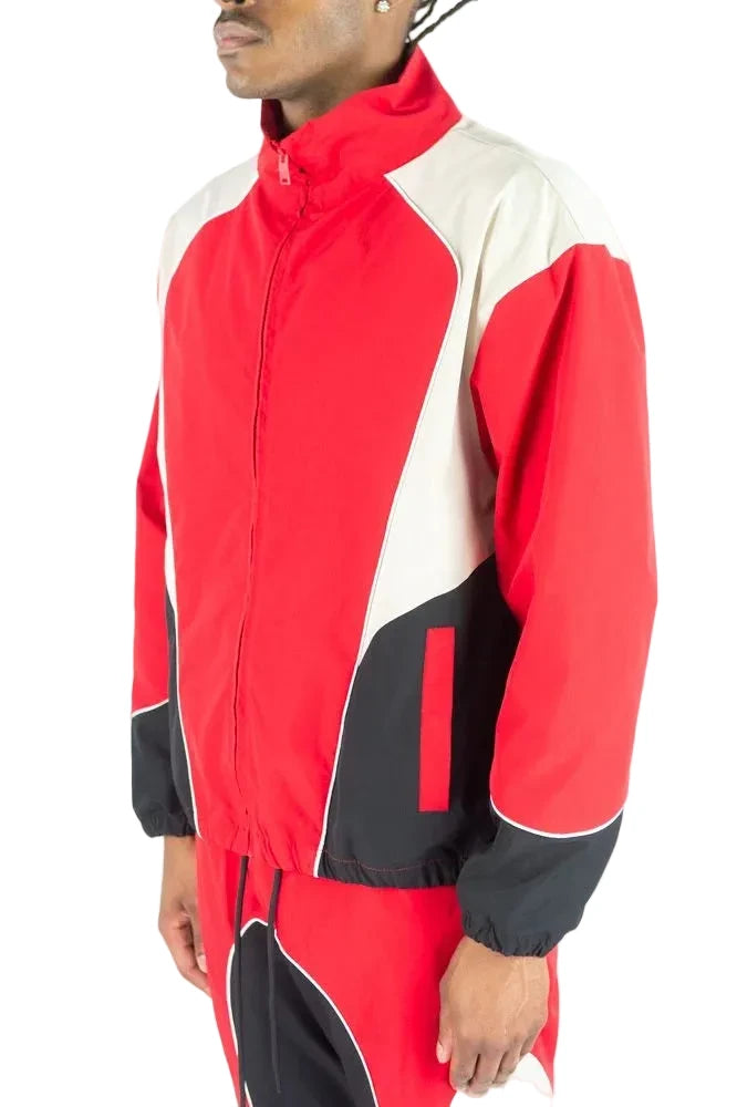 REBEL MINDS NYLON COLORBLOCK JACKET by Rebel Minds
