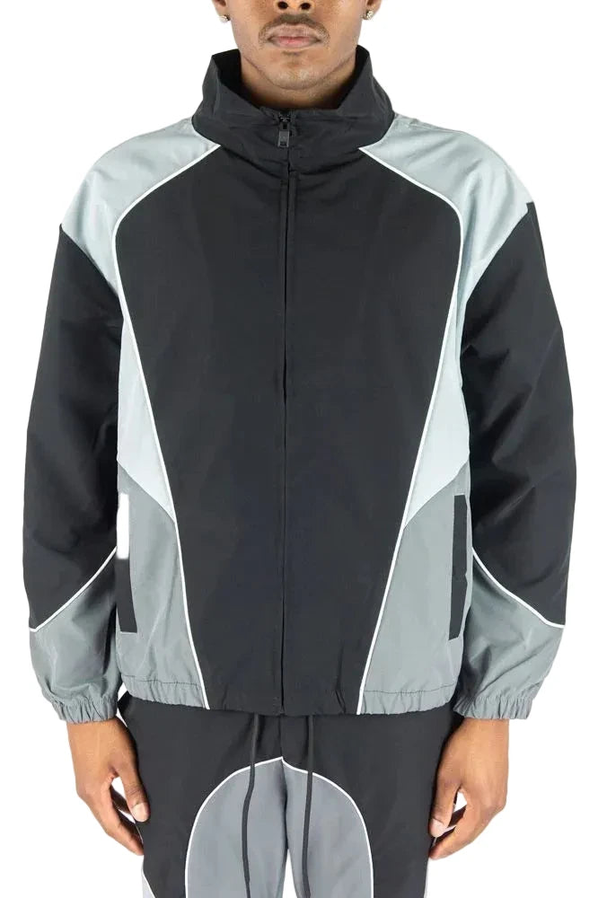 REBEL MINDS NYLON COLORBLOCK JACKET by Rebel Minds
