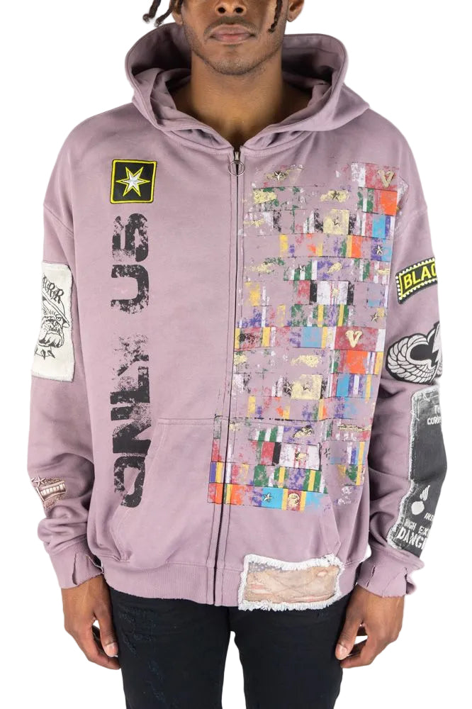 R3BEL MILITARY FT HOODIE by REBEL DNMT