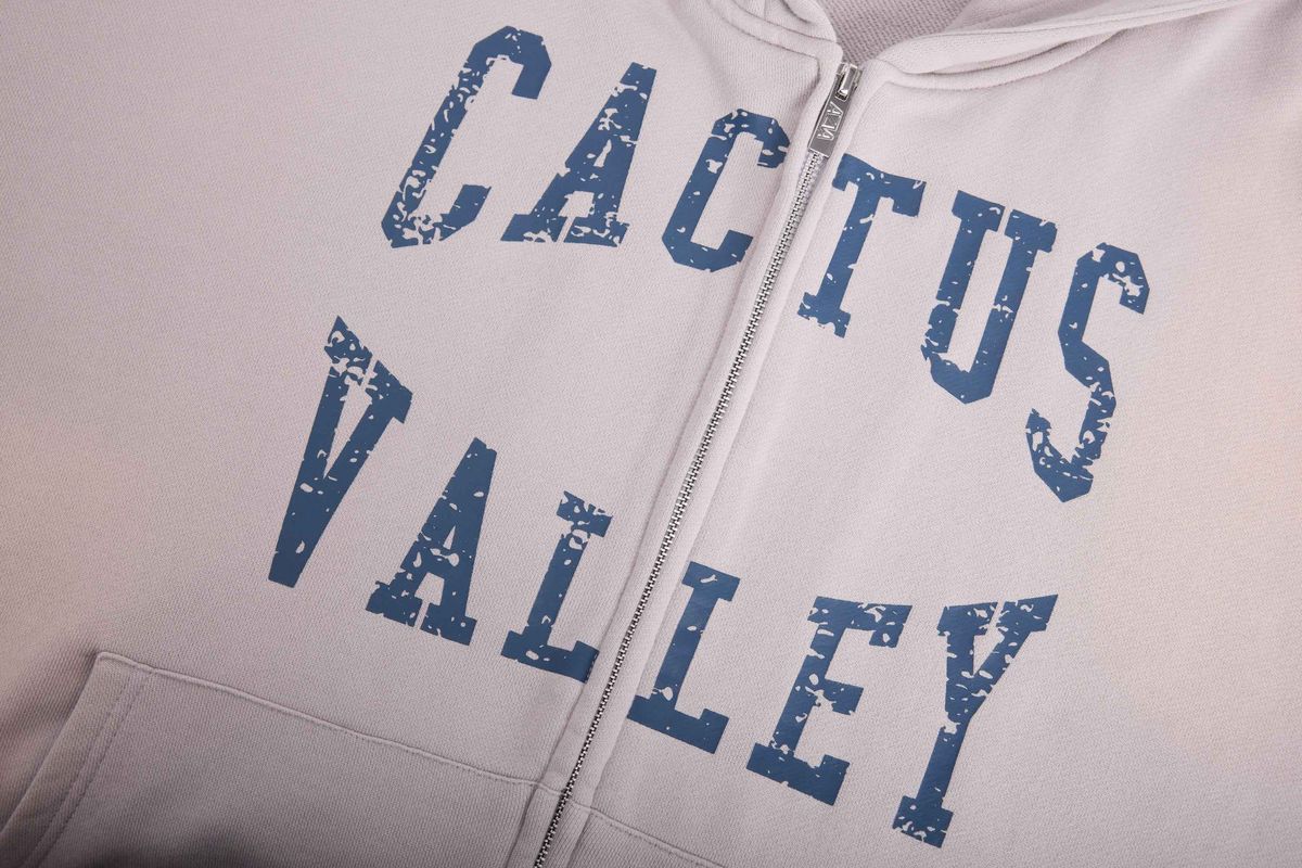 CACTUS VALLEY CRYSTAL VALLEY ZIPUP HOODIE by AZVA