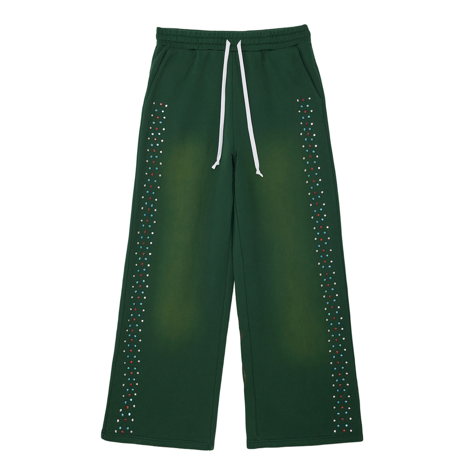 CRYSTAL VALLEY HIDDEN CRYSTAL SWEATPANTS by AZVA