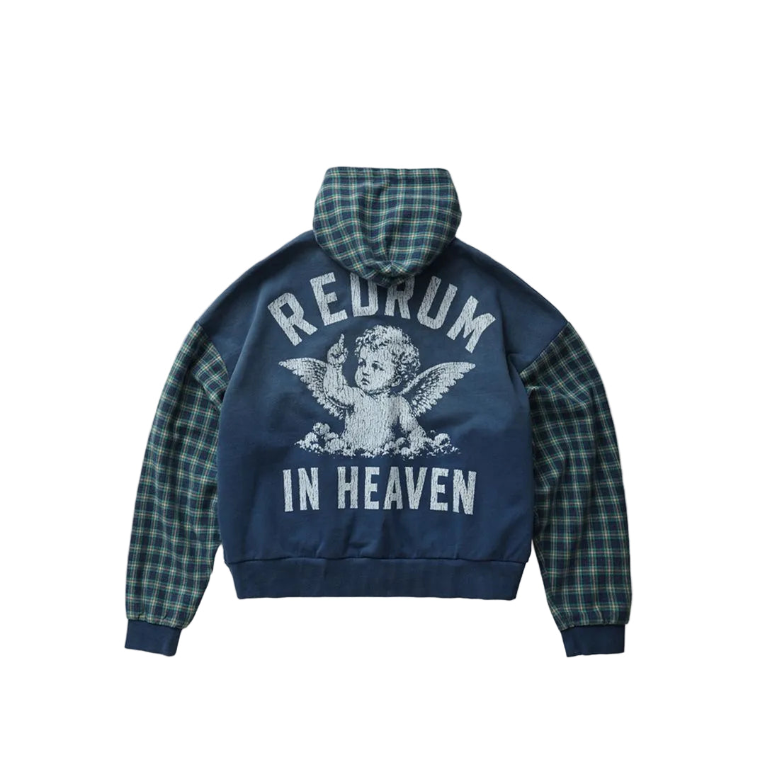 HOMME FEMME REDRUM PLAID HOODIE by HOMME FEMME