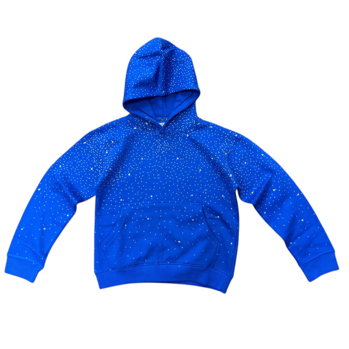 KIDS BASIC CROPPED CRYSTAL FLEECE PULLOVER HOODIE by FWRD