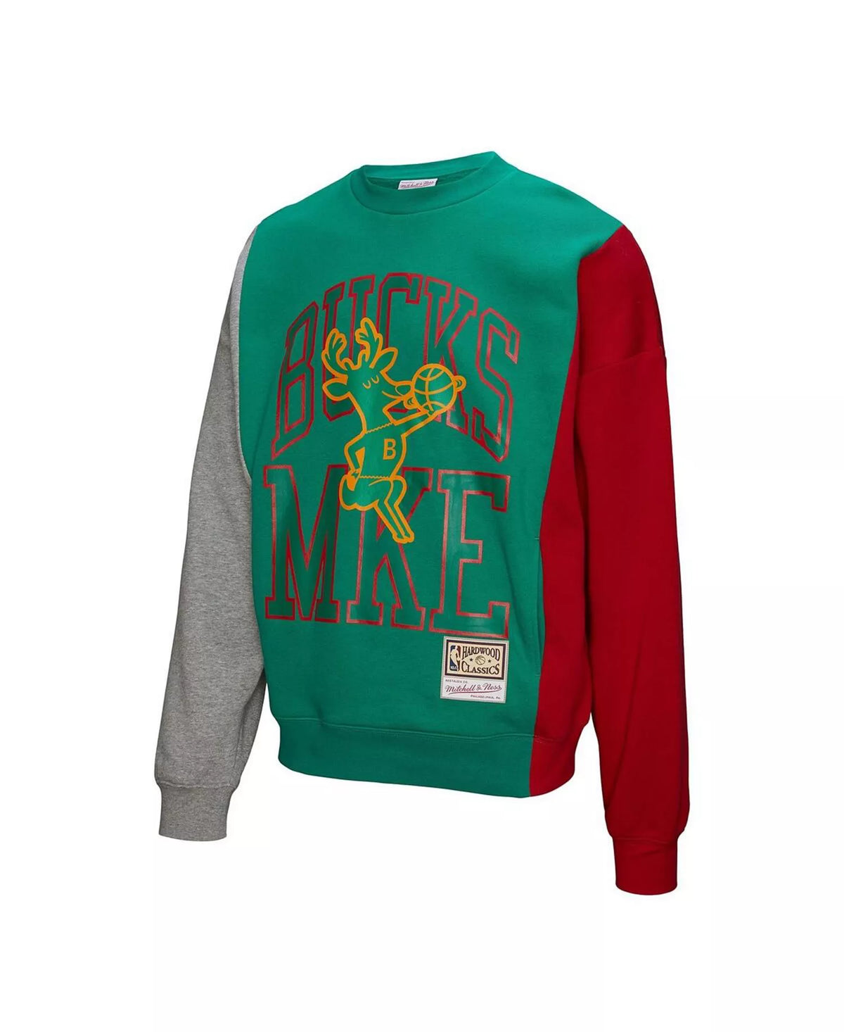 MITCHELL & NESS NBA SPLIT 3 CREWNECK SWEATER by Mitchell and Ness