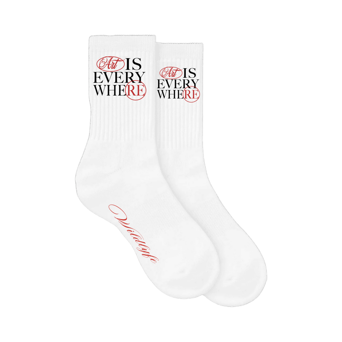 WILDLYFE ART IS EVERYWHERE SOCKS by WILDLYFE