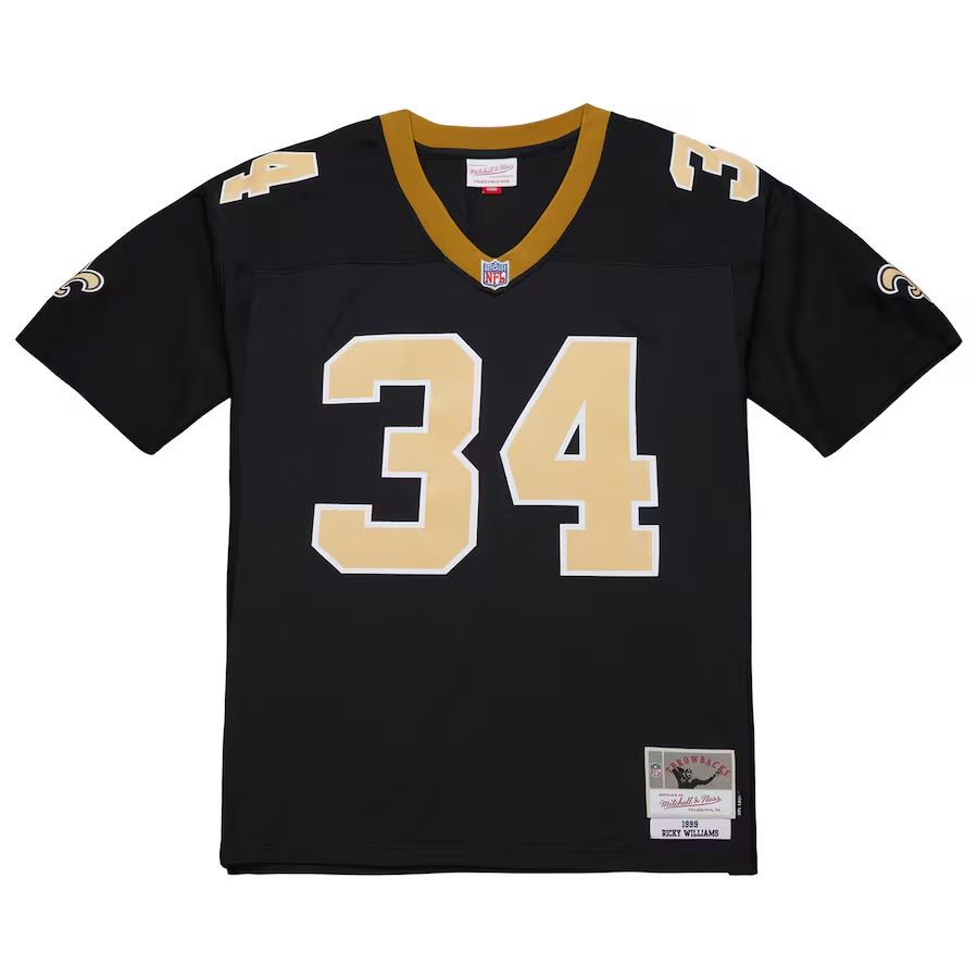 MITCHELL & NESS 1999 RICKY WILLIAMS DARK SAINTS JERSEY by Mitchell and Ness