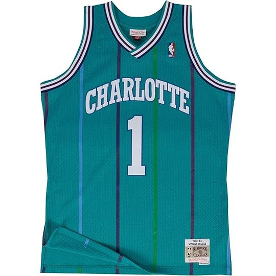 MITCHELL AND NESS 1992 MUGGSY BOGUES-HORNETS by Mitchell and Ness