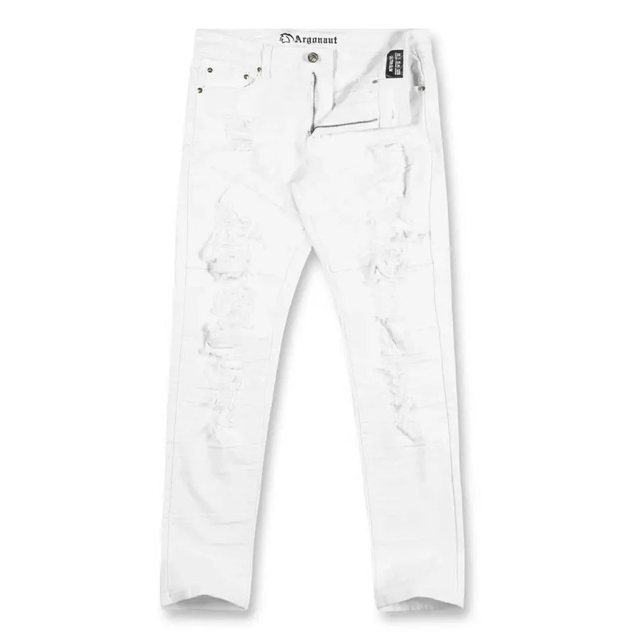 ARGONAUT NATION MENS RIPPED DENIM JEANS by Argonaut