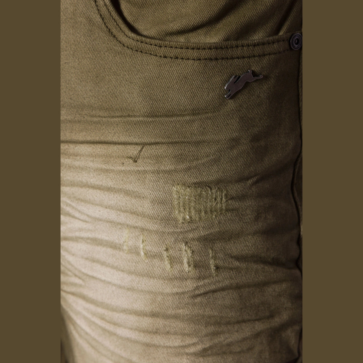 A. TIZIANO CASPIAN STRETCH TWILL JEANS by A TIZIANO