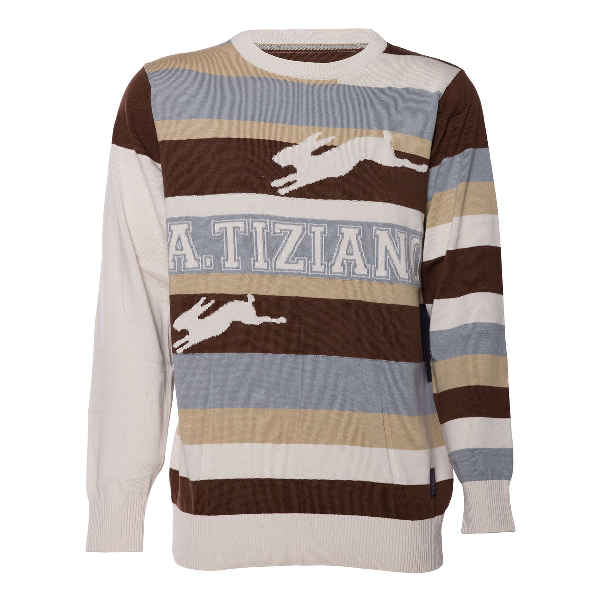A. TIZIANO ERIC JACQUARD KNIT SWEATER by A TIZIANO
