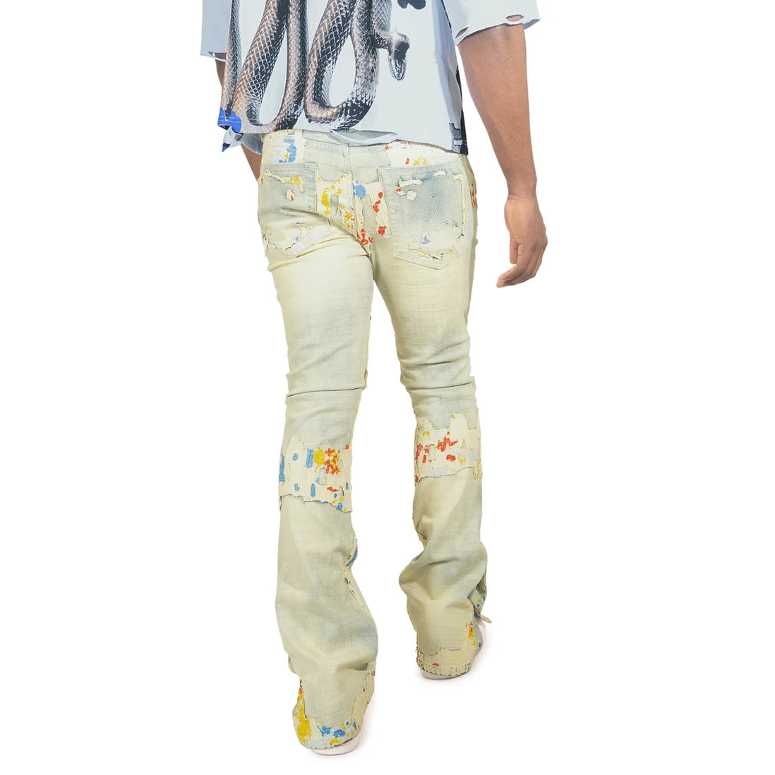 FROST AMOTO STACK JEANS-DIRT WASH by Frost Originals