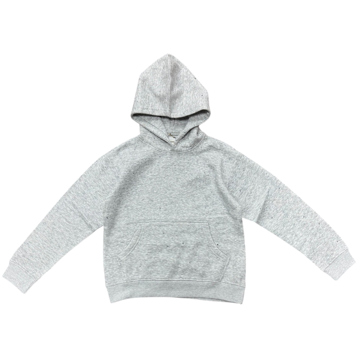 KIDS BASIC CROPPED CRYSTAL FLEECE PULLOVER HOODIE by FWRD