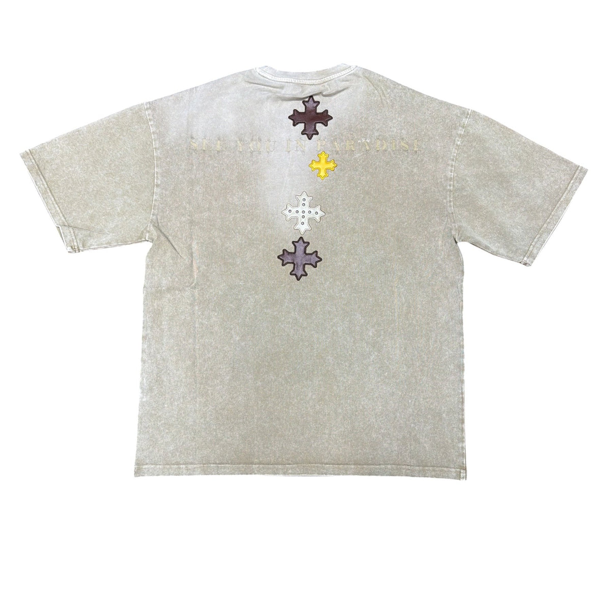 SEE YOU IN PARADISE STUDDED PATCH TEE by Jordan Craig