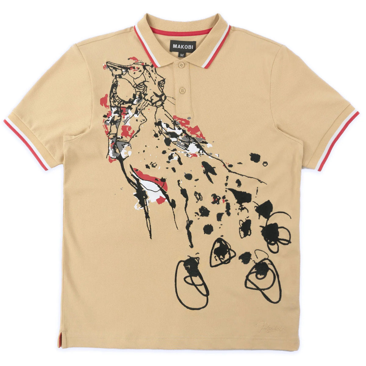 MAKOBI VERONA CHEETAH POLO SHIRT by MAKOBI