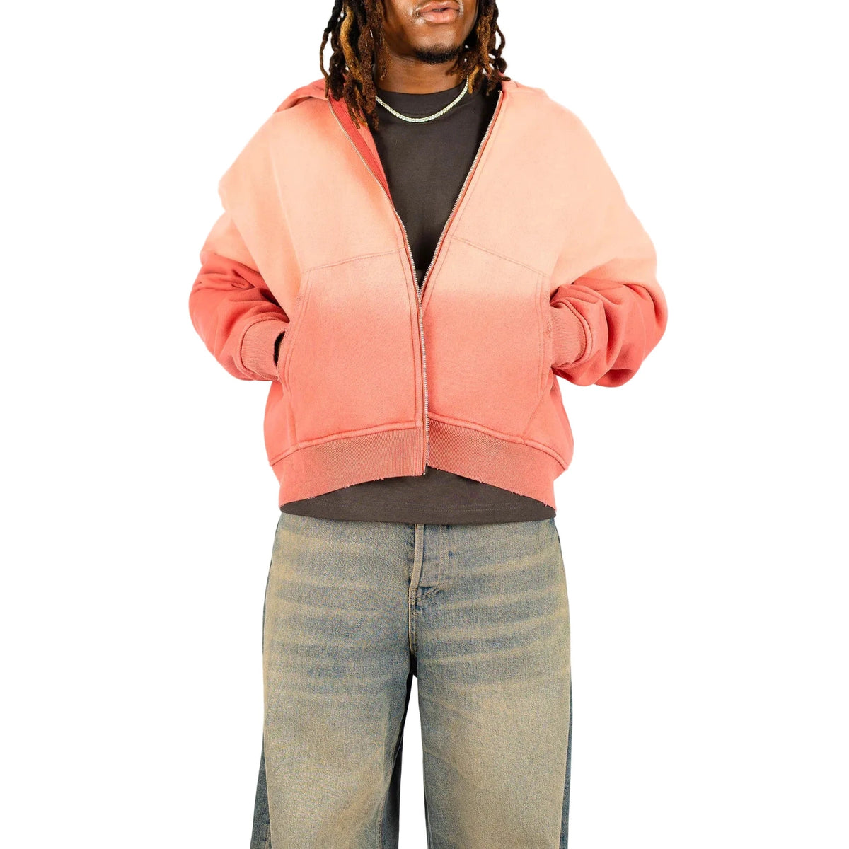 DAY1INE WASHED ZIPUP HOODIE by DAY1NE