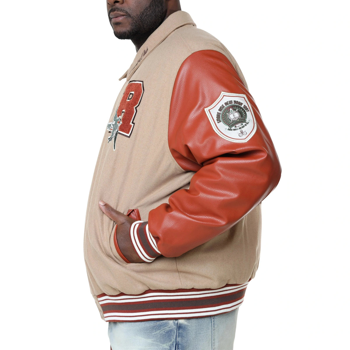 SMOKE RISE TAPESTRY VARSITY JACKET by Smoke Rise