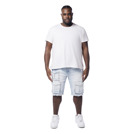 SMOKE RISE RIP & REPAIR CARGO SHORTS by SMOKE RISE