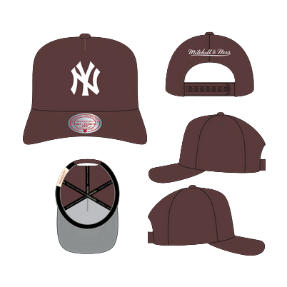 MITCHELL AND NESS PURPLE YANKEES SNAPBACK by Mitchell and Ness