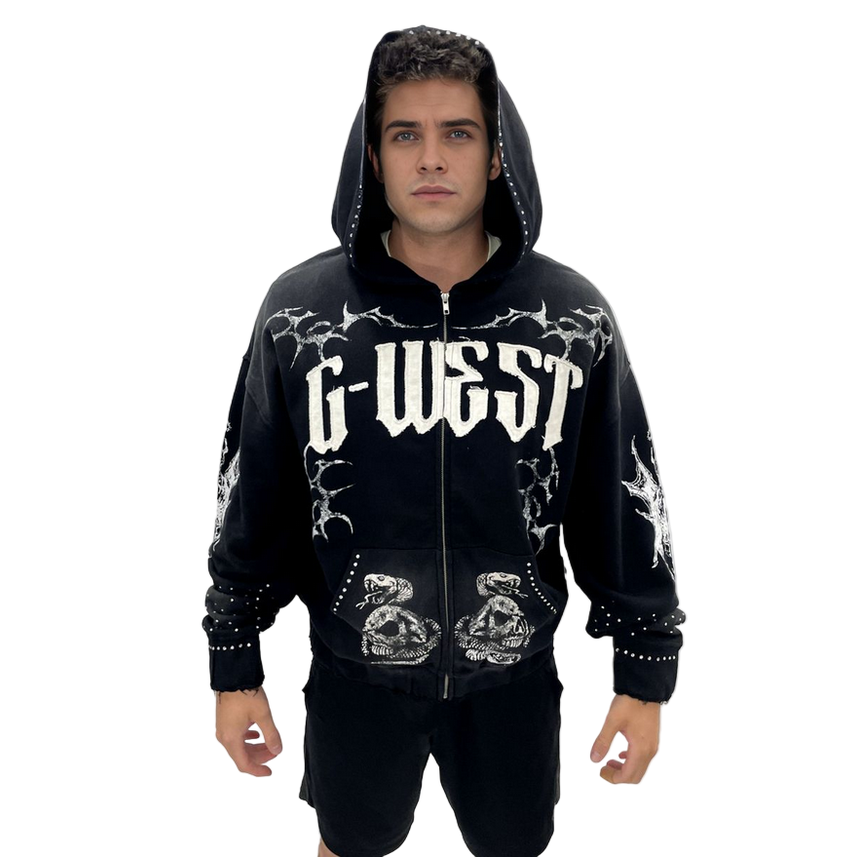 G WEST SKELETON HOODIE by G-WEST