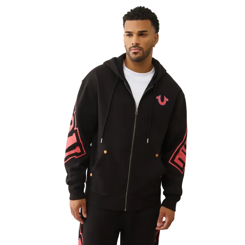 TRUE RELIGION OVERT ARCH LOGO ZIP UP by True Religion