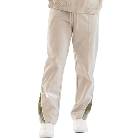 KINDRED KD RHINESTONE NYLON TRACKPANTS by Kindred