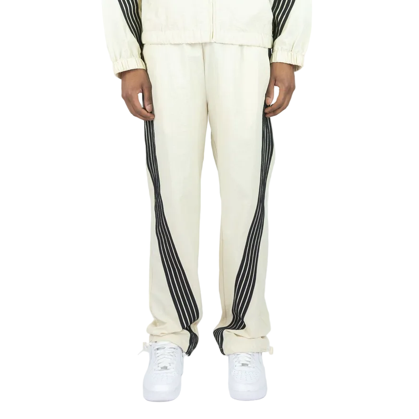 REBEL MINDS STRIPED NYLON PANTS by Rebel Minds