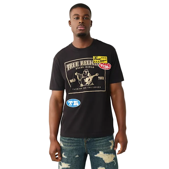 TRUE RELIGION SS LOGO PATCH TEE by True Religion