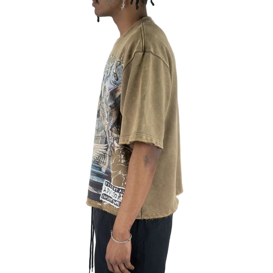REBEL MINDS PARADISE PRAYING TEE by Rebel Minds