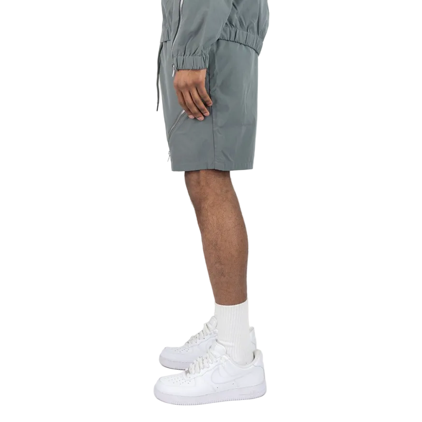 REBEL MINDS ZIPPER WINDBREAKER SHORTS by Rebel Minds