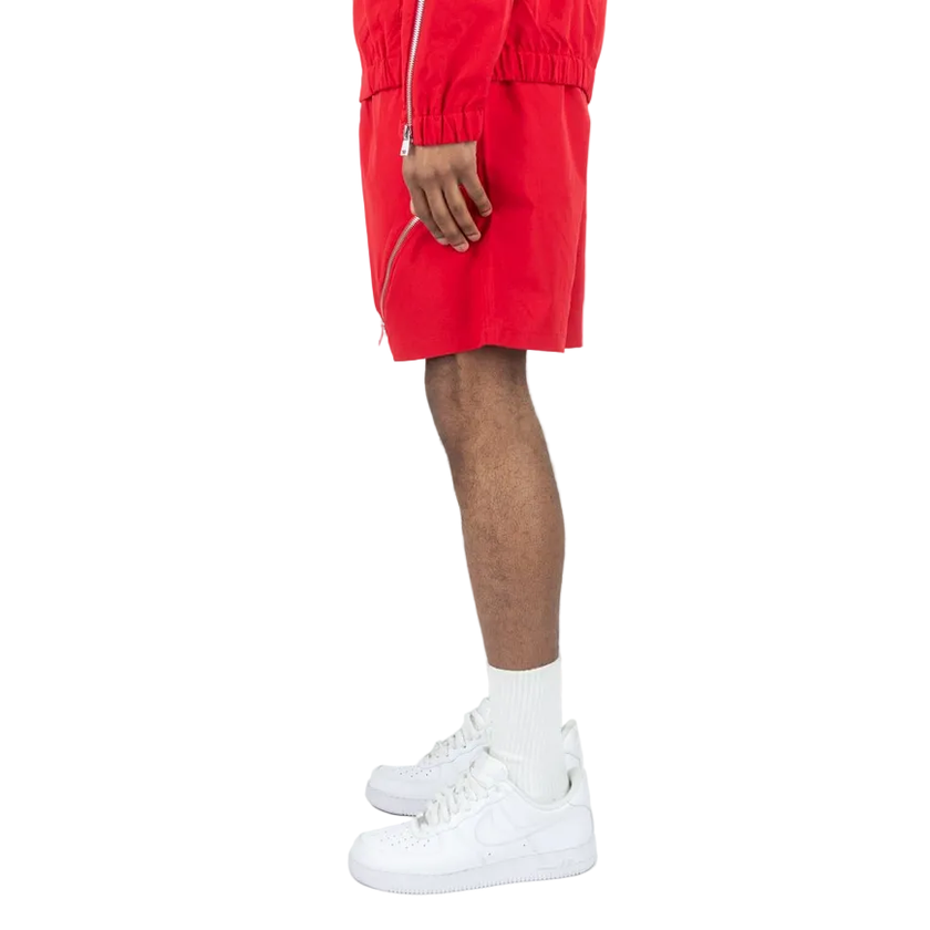 REBEL MINDS ZIPPER WINDBREAKER SHORTS by Rebel Minds