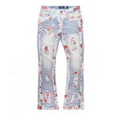 FROST AMOTO STACK JEANS-LIGHT WASH by Frost Originals