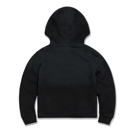 JORDAN CRAIG Kids York Cropped Pullover Hoodie-BLACK by Jordan Craig