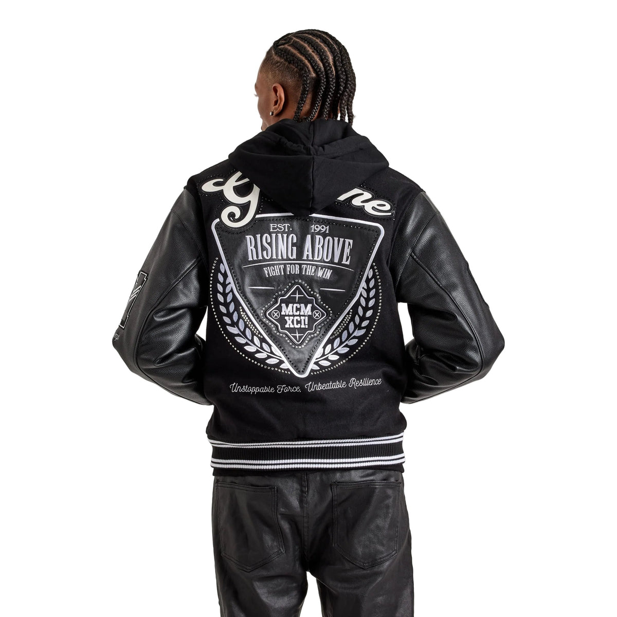 SMOKE RISE WE BELIEVE VARSITY JACKET by Smoke Rise