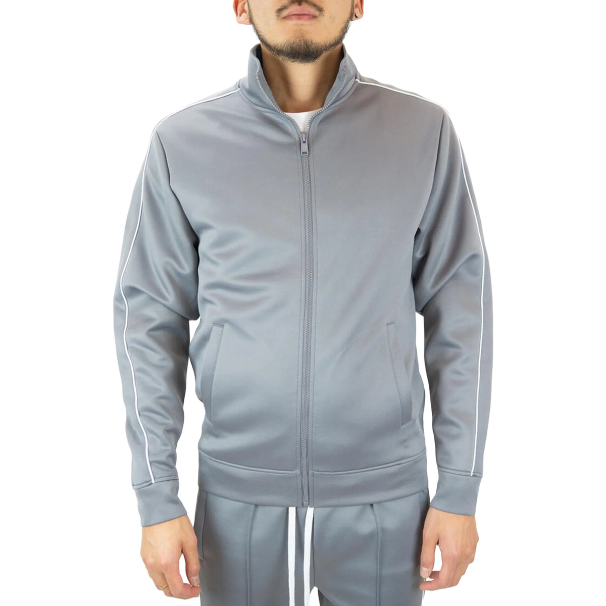 REBEL MINDS BT PIPING TRACK JACKET by Rebel Minds