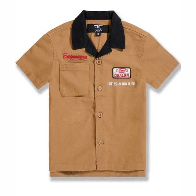 BOYS LOCAL ART DEALER CAMP SHIRT by Jordan Craig
