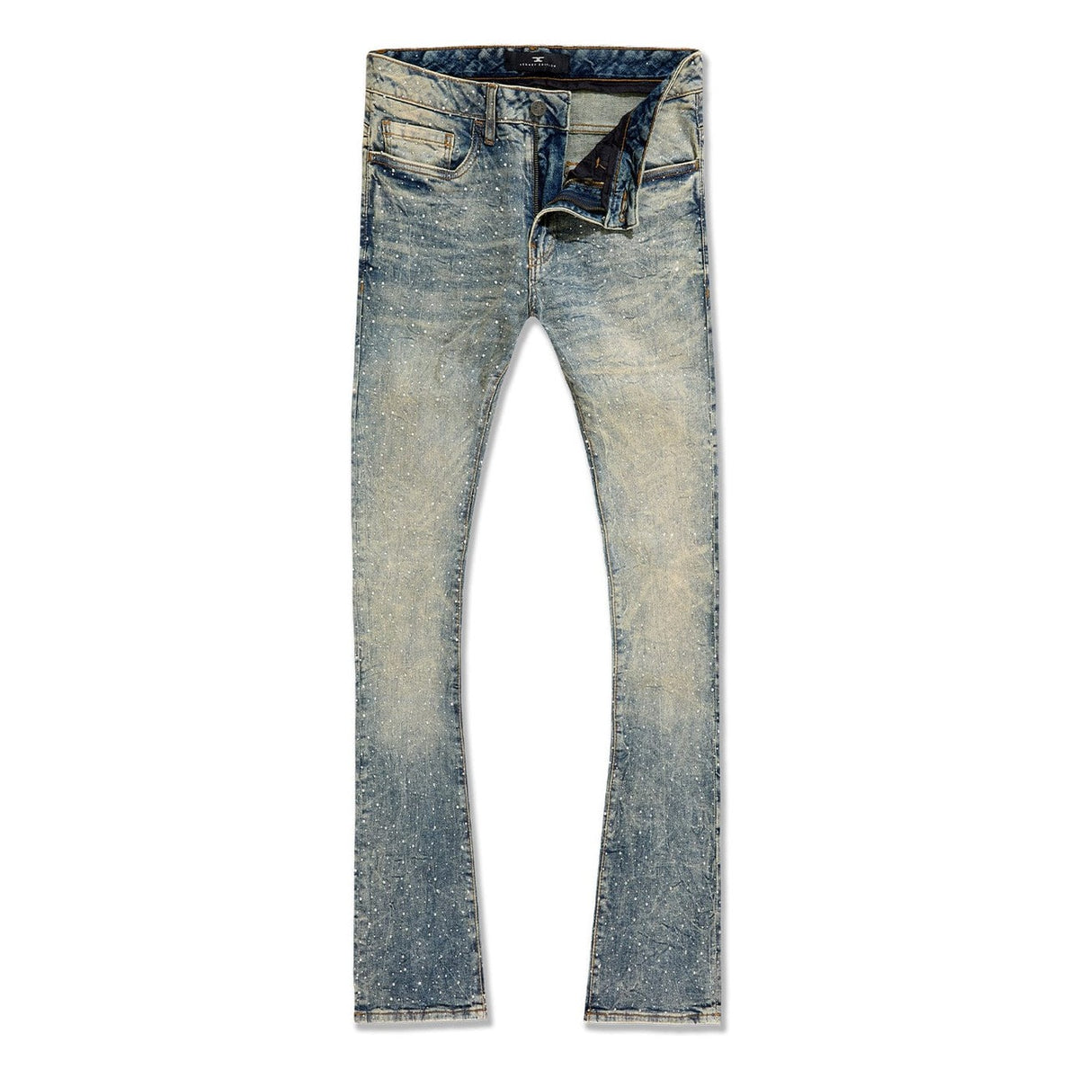 JORDAN CRAIG STACKED & CRYSTAL JEANS by Jordan Craig