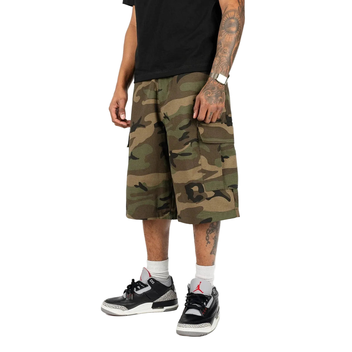 DAY1NE RIPSTOP BAGGY CARGO SHORTS by DAY1NE