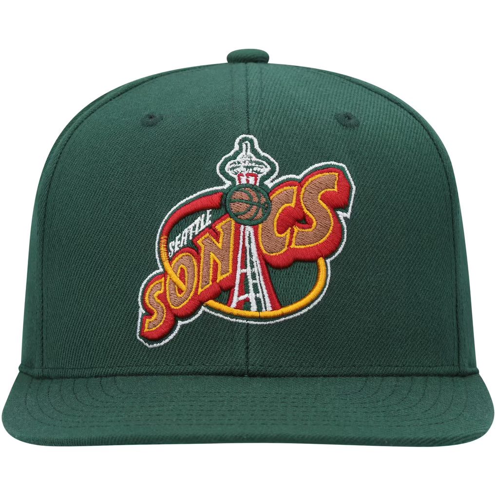 MITCHELL & NESS SUPERSONICS TEAM GROUND 2.0 SNAPBACK by Mitchell and Ness