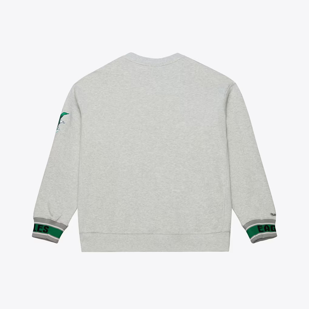 Mitchell & Ness Heather Gray Team Celebration Fleece Sweatshirt by Mitchell and Ness